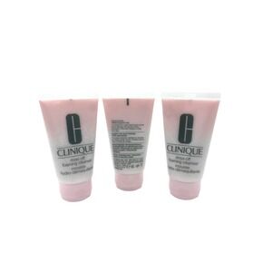 Clinique Rinse off Foaming Cleanser Mousse 1.7 Fl oz / 50ml x Set of 3